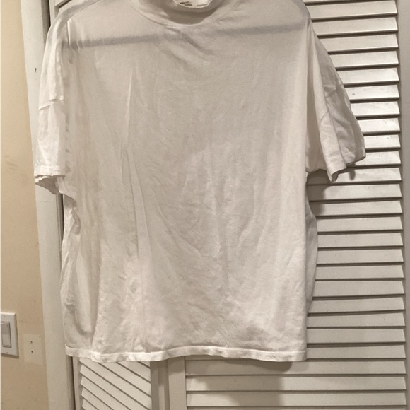 We The Free Fearless Mock Neck White Short Sleeve Tee FINAL PRICE - Picture 3 of 6